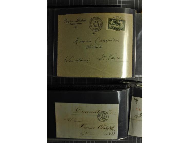 1772/1972 (ca.), interessanter Posten Briefe, Karten und Ganzsachen, dabei Reco, Luftpost etc.