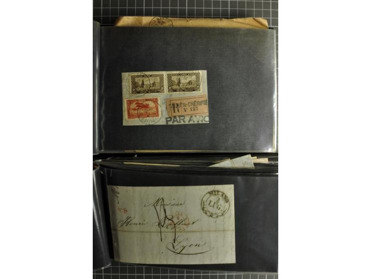 1772/1972 (ca.), interessanter Posten Briefe, Karten und Ganzsachen, dabei Reco, Luftpost etc.