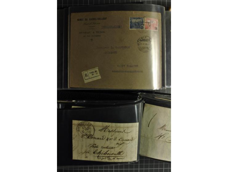 1772/1972 (ca.), interessanter Posten Briefe, Karten und Ganzsachen, dabei Reco, Luftpost etc.
