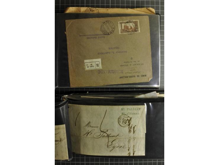 1772/1972 (ca.), interessanter Posten Briefe, Karten und Ganzsachen, dabei Reco, Luftpost etc.