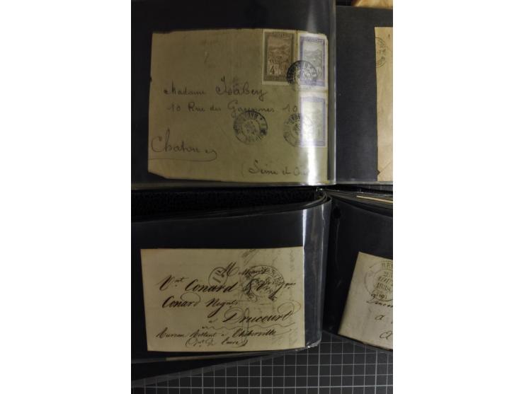 1772/1972 (ca.), interessanter Posten Briefe, Karten und Ganzsachen, dabei Reco, Luftpost etc.