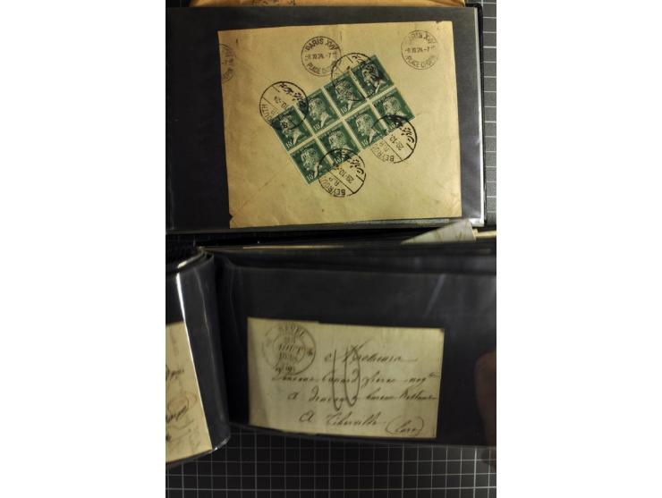 1772/1972 (ca.), interessanter Posten Briefe, Karten und Ganzsachen, dabei Reco, Luftpost etc.