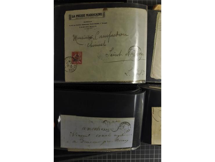 1772/1972 (ca.), interessanter Posten Briefe, Karten und Ganzsachen, dabei Reco, Luftpost etc.