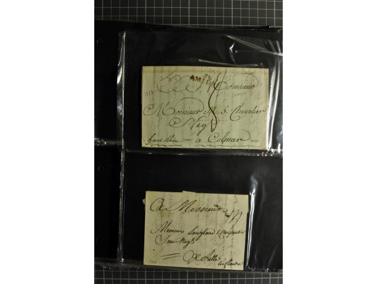 1772/1972 (ca.), interessanter Posten Briefe, Karten und Ganzsachen, dabei Reco, Luftpost etc.