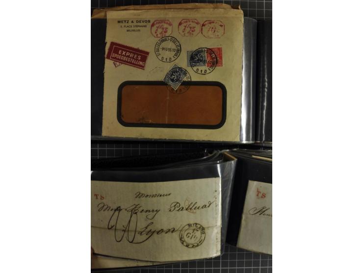 1772/1972 (ca.), interessanter Posten Briefe, Karten und Ganzsachen, dabei Reco, Luftpost etc.