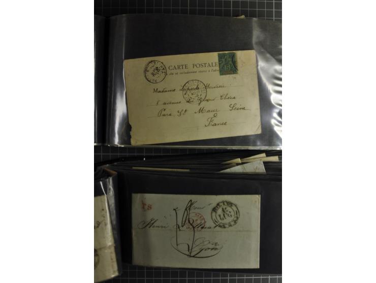 1772/1972 (ca.), interessanter Posten Briefe, Karten und Ganzsachen, dabei Reco, Luftpost etc.