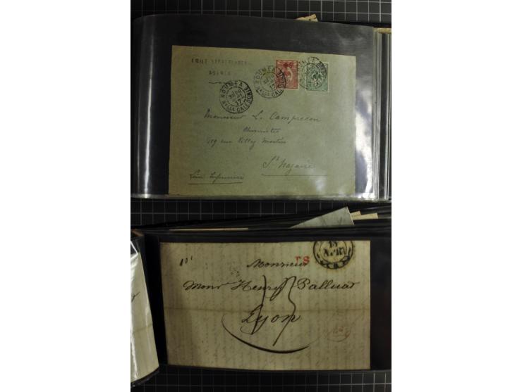 1772/1972 (ca.), interessanter Posten Briefe, Karten und Ganzsachen, dabei Reco, Luftpost etc.