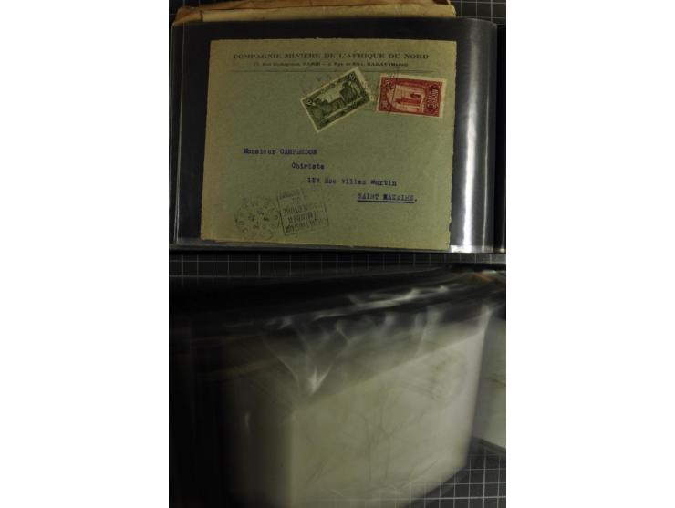 1772/1972 (ca.), interessanter Posten Briefe, Karten und Ganzsachen, dabei Reco, Luftpost etc.