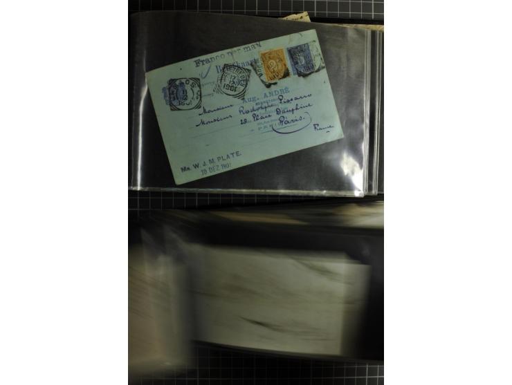 1772/1972 (ca.), interessanter Posten Briefe, Karten und Ganzsachen, dabei Reco, Luftpost etc.