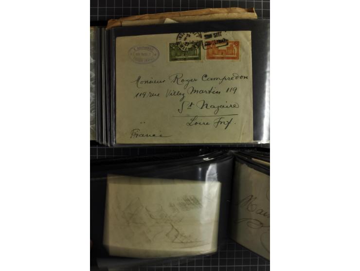 1772/1972 (ca.), interessanter Posten Briefe, Karten und Ganzsachen, dabei Reco, Luftpost etc.