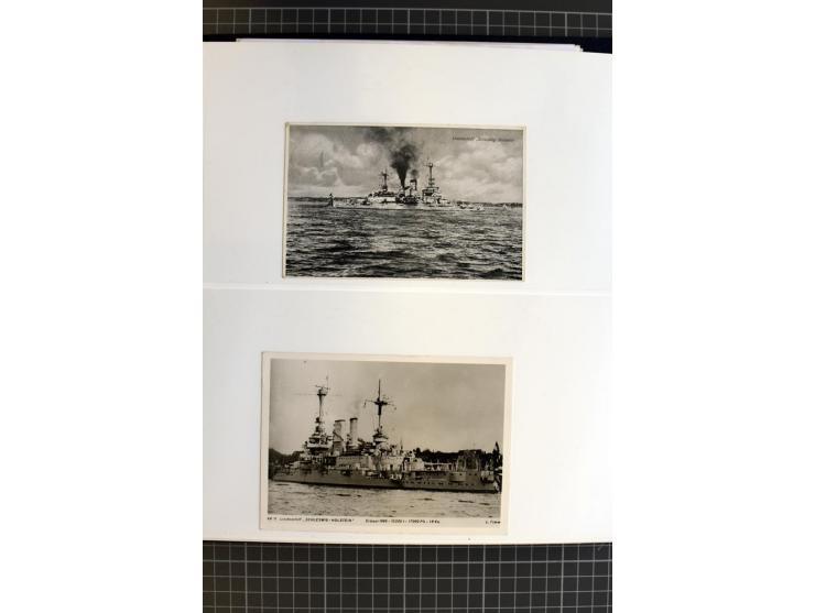 1915/1944, umfangreiche Sammlung "Linienschift Schleswig Holstein" ab 1. WK mit fast 50 Briefen und Karten sowie zusätzlich s