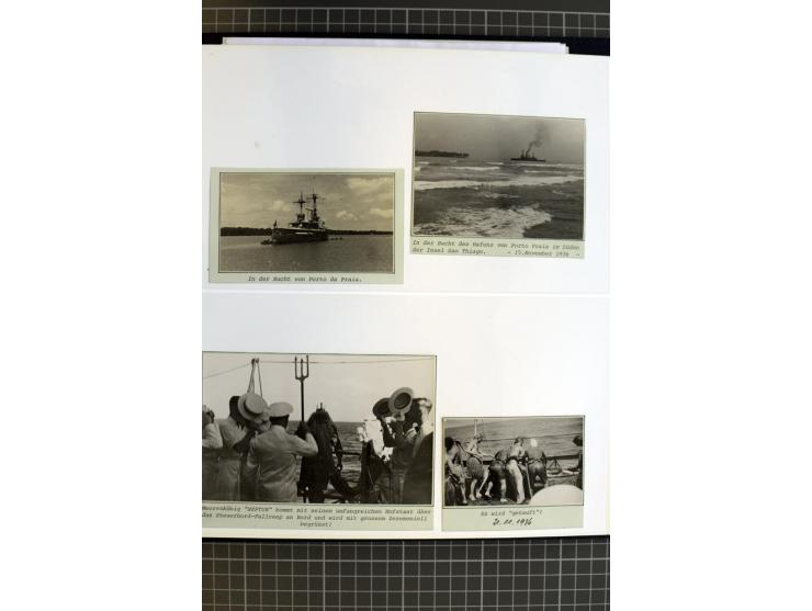 1915/1944, umfangreiche Sammlung "Linienschift Schleswig Holstein" ab 1. WK mit fast 50 Briefen und Karten sowie zusätzlich s