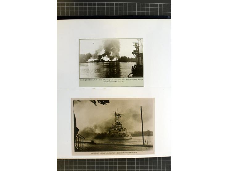 1915/1944, umfangreiche Sammlung "Linienschift Schleswig Holstein" ab 1. WK mit fast 50 Briefen und Karten sowie zusätzlich s