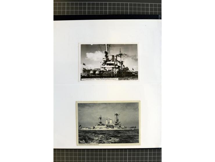 1915/1944, umfangreiche Sammlung "Linienschift Schleswig Holstein" ab 1. WK mit fast 50 Briefen und Karten sowie zusätzlich s