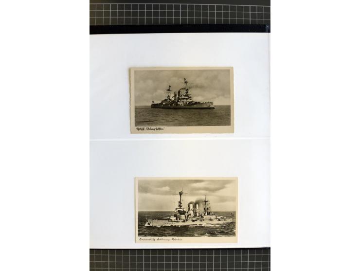 1915/1944, umfangreiche Sammlung "Linienschift Schleswig Holstein" ab 1. WK mit fast 50 Briefen und Karten sowie zusätzlich s