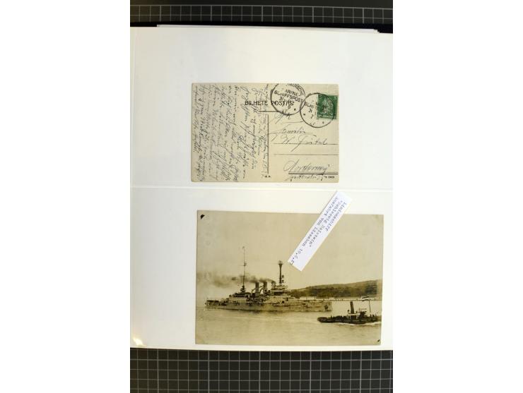 1915/1944, umfangreiche Sammlung "Linienschift Schleswig Holstein" ab 1. WK mit fast 50 Briefen und Karten sowie zusätzlich s