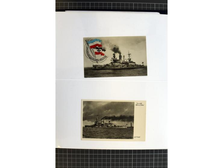 1915/1944, umfangreiche Sammlung "Linienschift Schleswig Holstein" ab 1. WK mit fast 50 Briefen und Karten sowie zusätzlich s