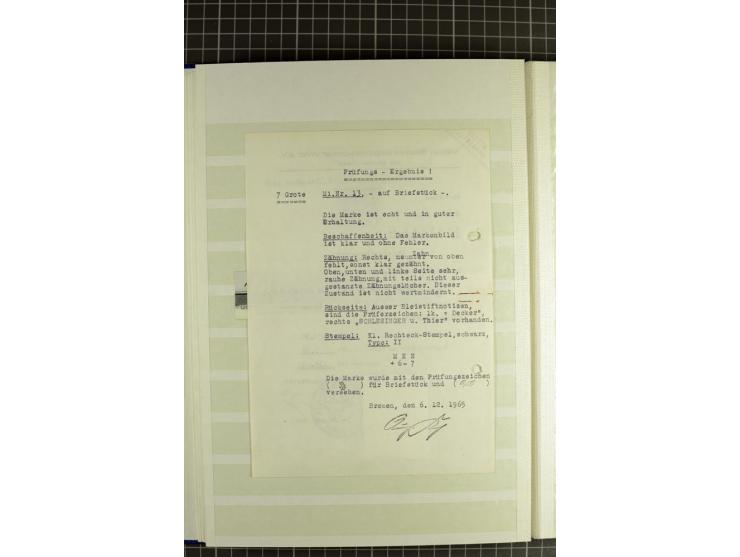 1855/67, umfangreiche und gehaltvolle Sammlung, mit vielen guten Einzelmarken und einigen Einheiten in unterschiedlicher, ins