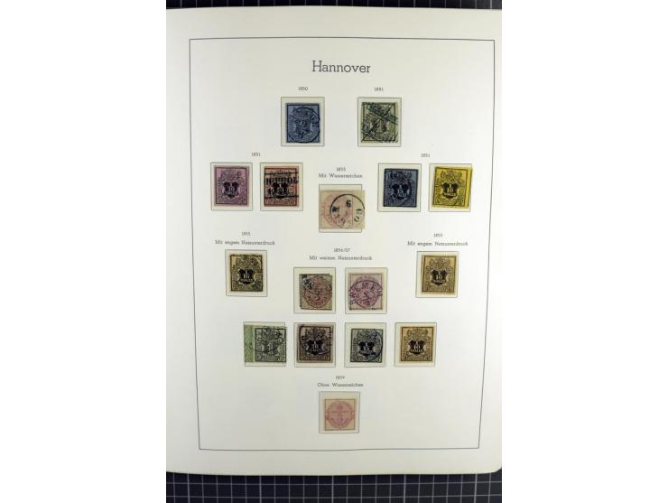 1850/64, ungebrauchte und gestempelte reichhaltige Sammlung, teils mehrfach gesammelt, dabei Einheiten, Rand und Eckrandstück