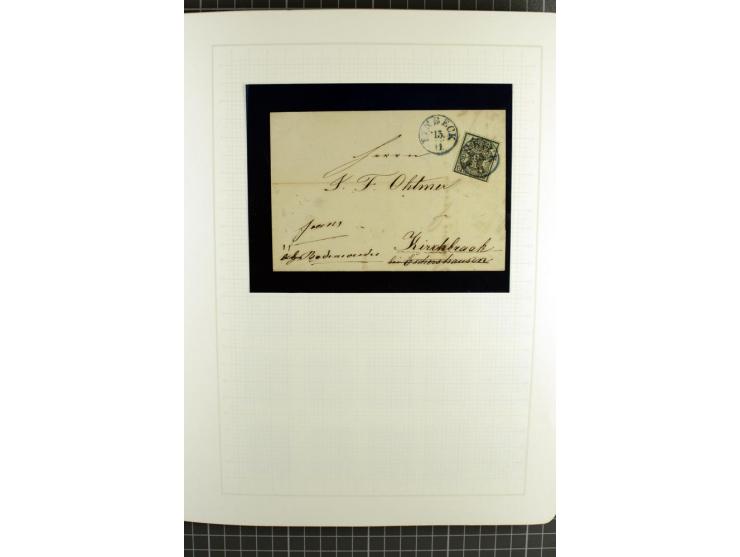 1850/64, ungebrauchte und gestempelte reichhaltige Sammlung, teils mehrfach gesammelt, dabei Einheiten, Rand und Eckrandstück