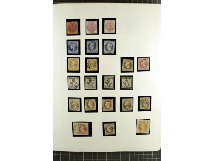 1850/64, ungebrauchte und gestempelte reichhaltige Sammlung, teils mehrfach gesammelt, dabei Einheiten, Rand und Eckrandstück