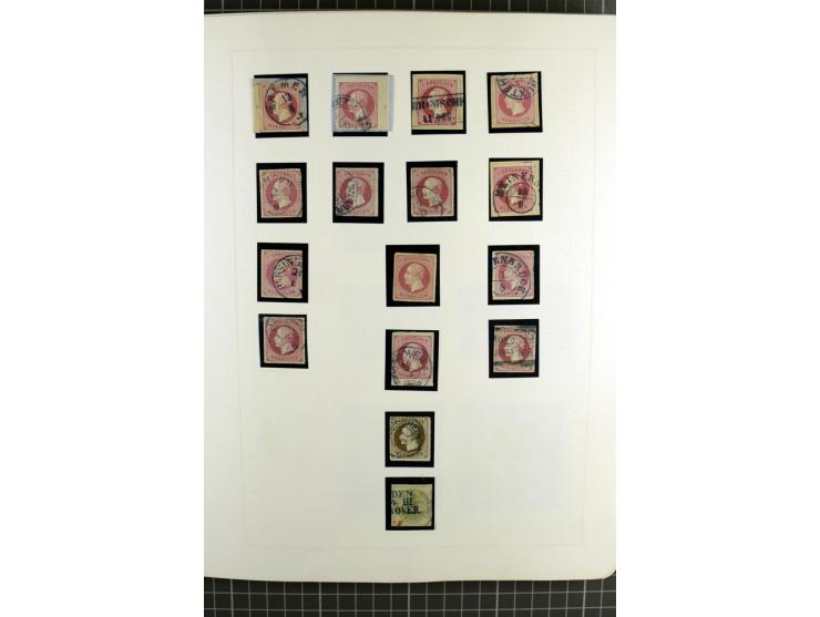 1850/64, ungebrauchte und gestempelte reichhaltige Sammlung, teils mehrfach gesammelt, dabei Einheiten, Rand und Eckrandstück