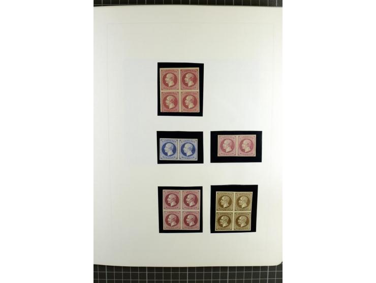 1850/64, ungebrauchte und gestempelte reichhaltige Sammlung, teils mehrfach gesammelt, dabei Einheiten, Rand und Eckrandstück