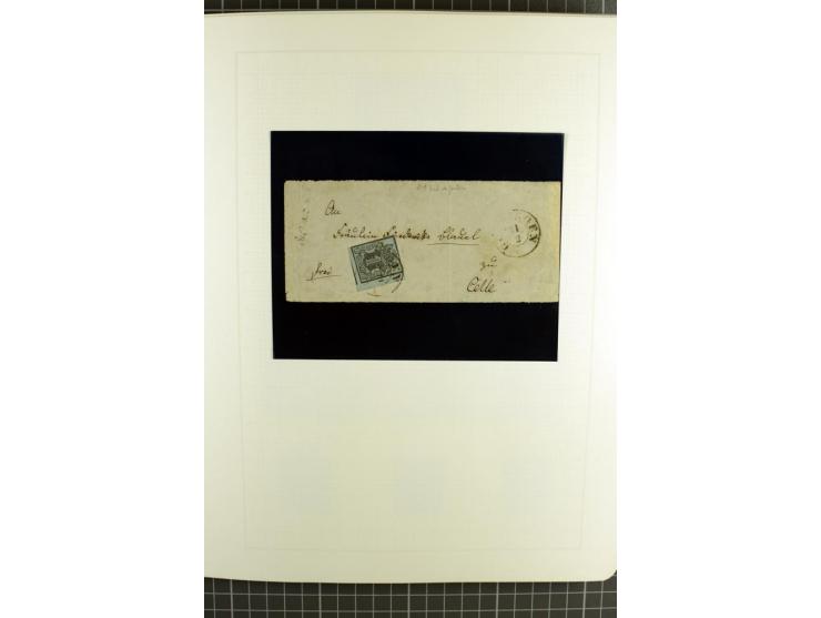 1850/64, ungebrauchte und gestempelte reichhaltige Sammlung, teils mehrfach gesammelt, dabei Einheiten, Rand und Eckrandstück