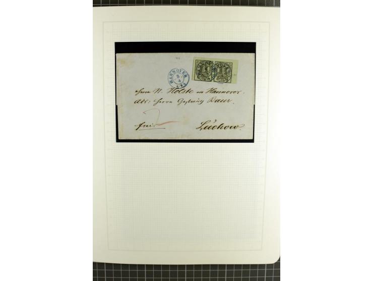 1850/64, ungebrauchte und gestempelte reichhaltige Sammlung, teils mehrfach gesammelt, dabei Einheiten, Rand und Eckrandstück