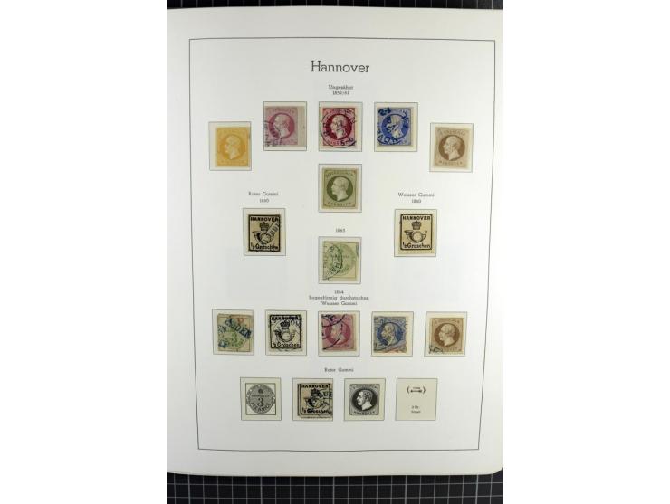 1850/64, ungebrauchte und gestempelte reichhaltige Sammlung, teils mehrfach gesammelt, dabei Einheiten, Rand und Eckrandstück