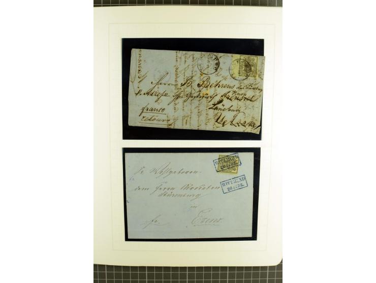 1850/64, ungebrauchte und gestempelte reichhaltige Sammlung, teils mehrfach gesammelt, dabei Einheiten, Rand und Eckrandstück