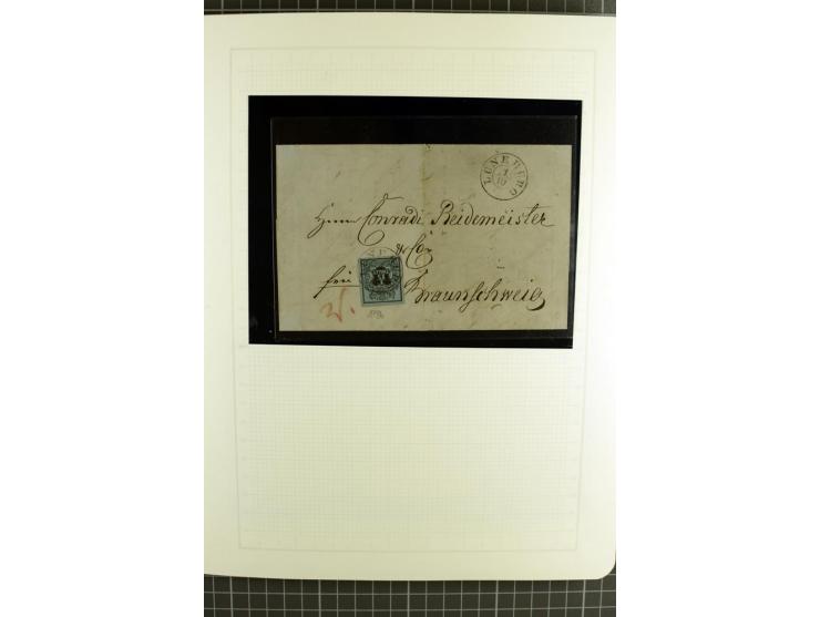 1850/64, ungebrauchte und gestempelte reichhaltige Sammlung, teils mehrfach gesammelt, dabei Einheiten, Rand und Eckrandstück