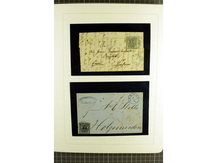 1850/64, ungebrauchte und gestempelte reichhaltige Sammlung, teils mehrfach gesammelt, dabei Einheiten, Rand und Eckrandstück