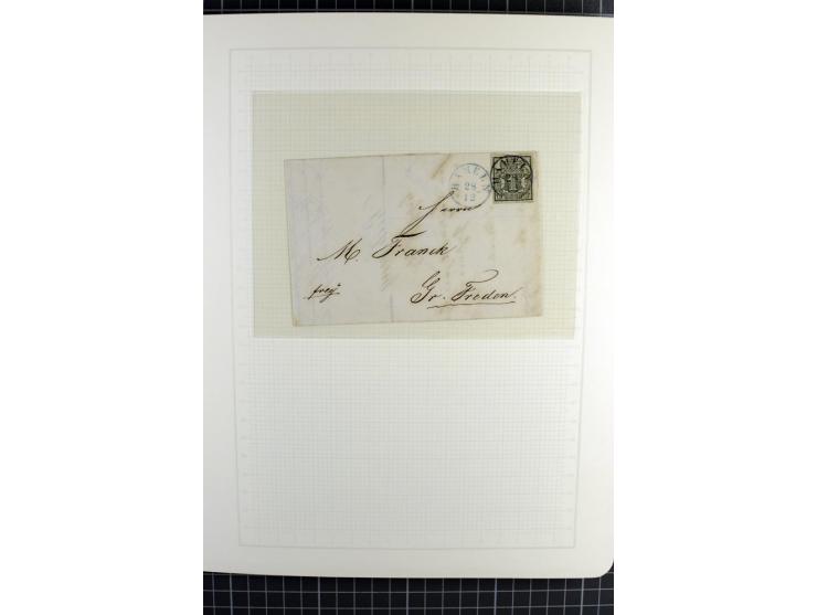 1850/64, ungebrauchte und gestempelte reichhaltige Sammlung, teils mehrfach gesammelt, dabei Einheiten, Rand und Eckrandstück