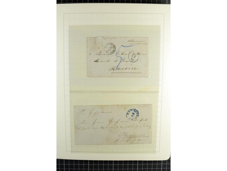 1850/64, ungebrauchte und gestempelte reichhaltige Sammlung, teils mehrfach gesammelt, dabei Einheiten, Rand und Eckrandstück