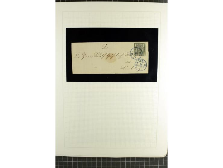 1850/64, ungebrauchte und gestempelte reichhaltige Sammlung, teils mehrfach gesammelt, dabei Einheiten, Rand und Eckrandstück