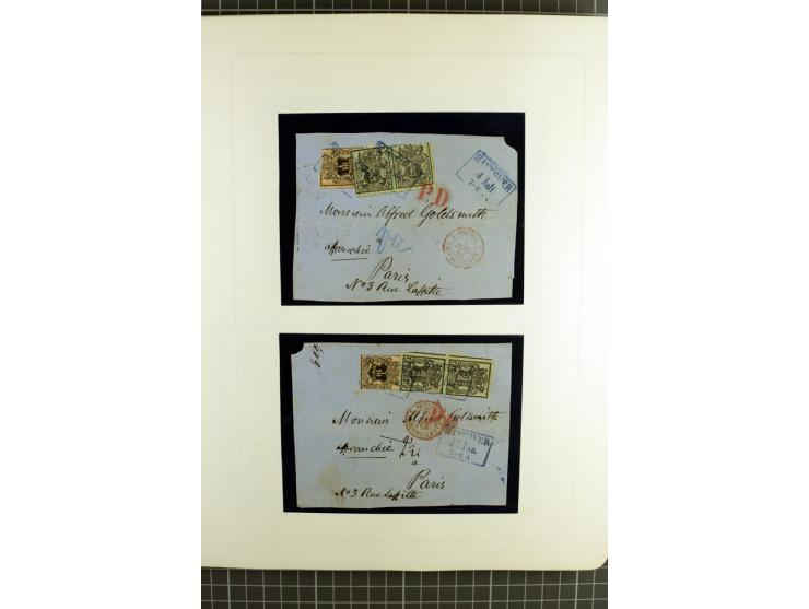 1850/64, ungebrauchte und gestempelte reichhaltige Sammlung, teils mehrfach gesammelt, dabei Einheiten, Rand und Eckrandstück
