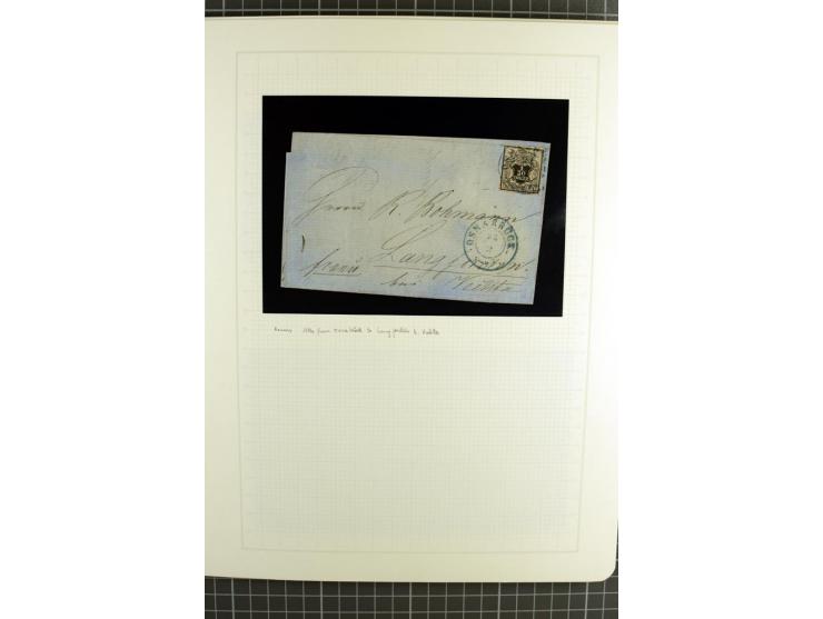 1850/64, ungebrauchte und gestempelte reichhaltige Sammlung, teils mehrfach gesammelt, dabei Einheiten, Rand und Eckrandstück