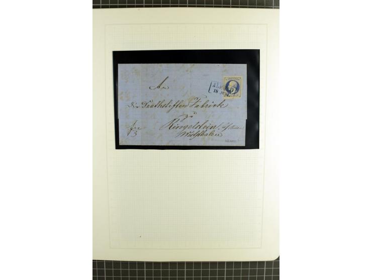 1850/64, ungebrauchte und gestempelte reichhaltige Sammlung, teils mehrfach gesammelt, dabei Einheiten, Rand und Eckrandstück