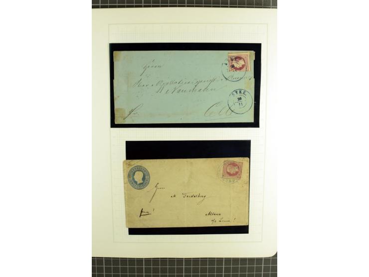 1850/64, ungebrauchte und gestempelte reichhaltige Sammlung, teils mehrfach gesammelt, dabei Einheiten, Rand und Eckrandstück