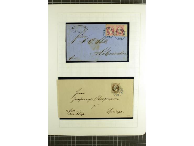 1850/64, ungebrauchte und gestempelte reichhaltige Sammlung, teils mehrfach gesammelt, dabei Einheiten, Rand und Eckrandstück