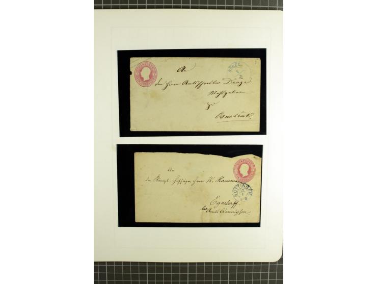 1850/64, ungebrauchte und gestempelte reichhaltige Sammlung, teils mehrfach gesammelt, dabei Einheiten, Rand und Eckrandstück