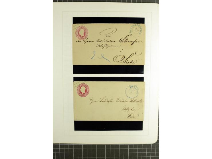 1850/64, ungebrauchte und gestempelte reichhaltige Sammlung, teils mehrfach gesammelt, dabei Einheiten, Rand und Eckrandstück