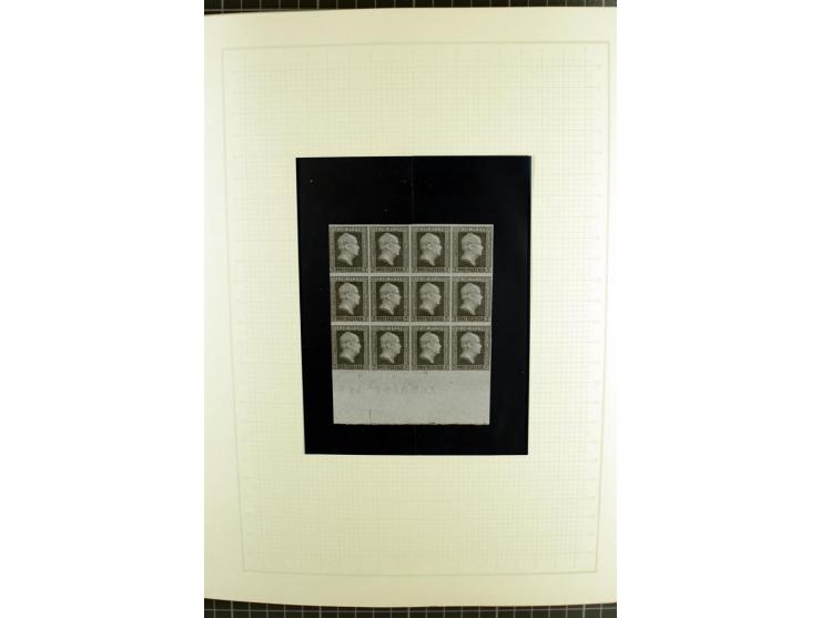 1850/67, ungebrauchte und gestempelte reichhaltige Sammlung, dabei Farbnuancen, Einheiten, Telegrafenmarken, Briefe und Ganzs