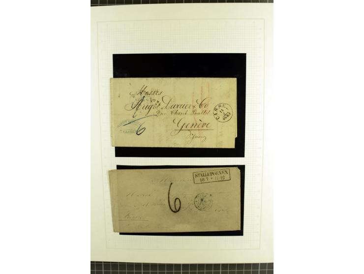 1850/67, ungebrauchte und gestempelte reichhaltige Sammlung, dabei Farbnuancen, Einheiten, Telegrafenmarken, Briefe und Ganzs