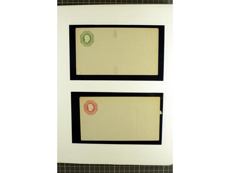 1850/67, ungebrauchte und gestempelte reichhaltige Sammlung, dabei Farbnuancen, Einheiten, Telegrafenmarken, Briefe und Ganzs