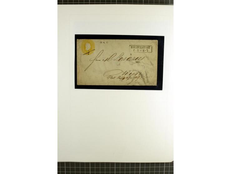 1850/67, ungebrauchte und gestempelte reichhaltige Sammlung, dabei Farbnuancen, Einheiten, Telegrafenmarken, Briefe und Ganzs