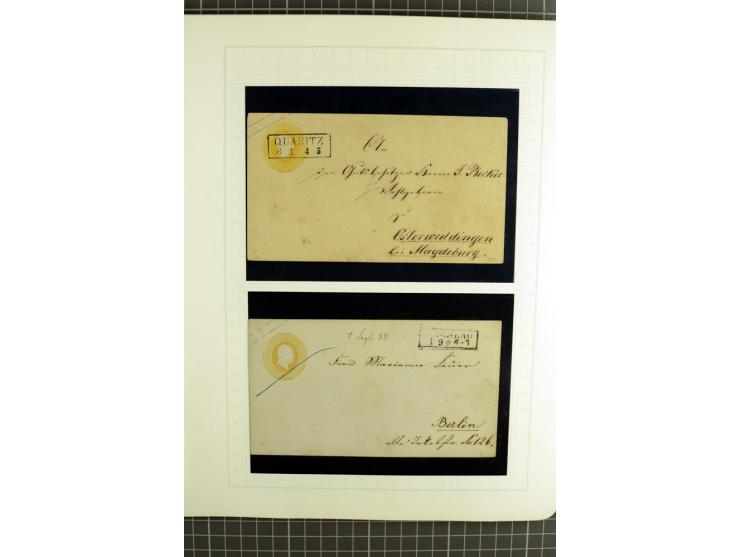 1850/67, ungebrauchte und gestempelte reichhaltige Sammlung, dabei Farbnuancen, Einheiten, Telegrafenmarken, Briefe und Ganzs