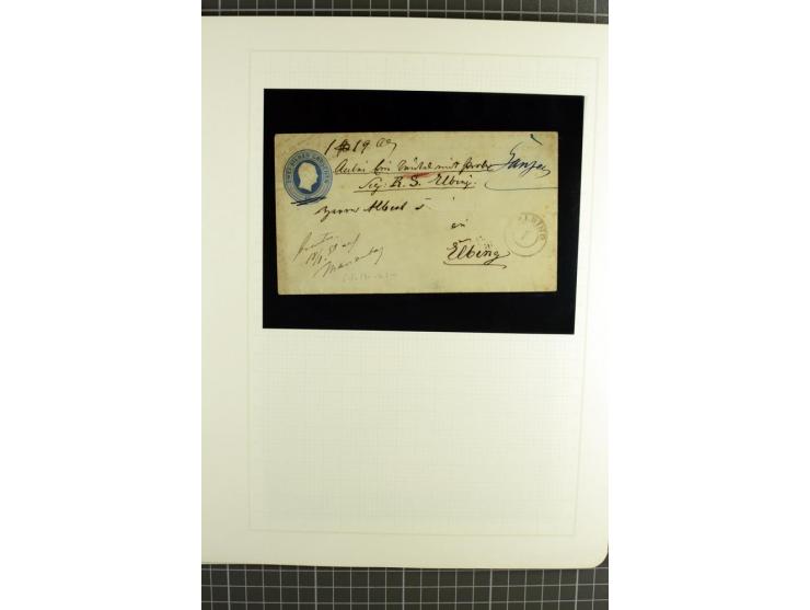 1850/67, ungebrauchte und gestempelte reichhaltige Sammlung, dabei Farbnuancen, Einheiten, Telegrafenmarken, Briefe und Ganzs