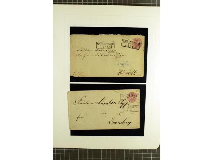 1850/67, ungebrauchte und gestempelte reichhaltige Sammlung, dabei Farbnuancen, Einheiten, Telegrafenmarken, Briefe und Ganzs